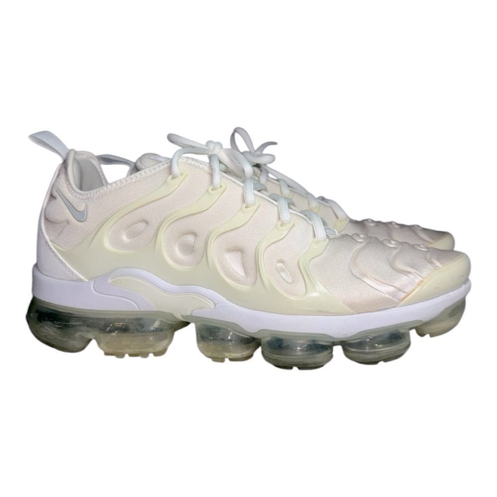 NIKE Air VaporMax Plus Sz 10 White/Pure Platinum 924453-100